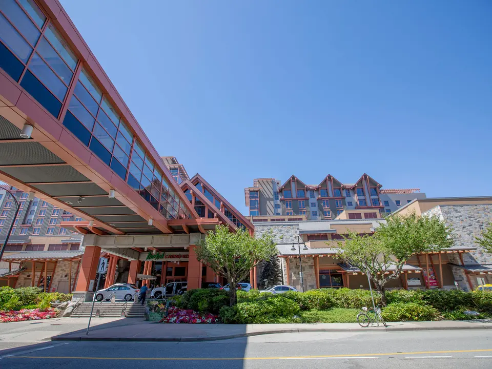 River Rock Casino Resort, Richmond: the building seen from outside, 2019